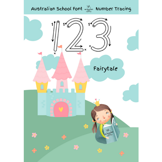 123 Fairytale Number Tracing Book (DIGITAL DOWNLOAD)