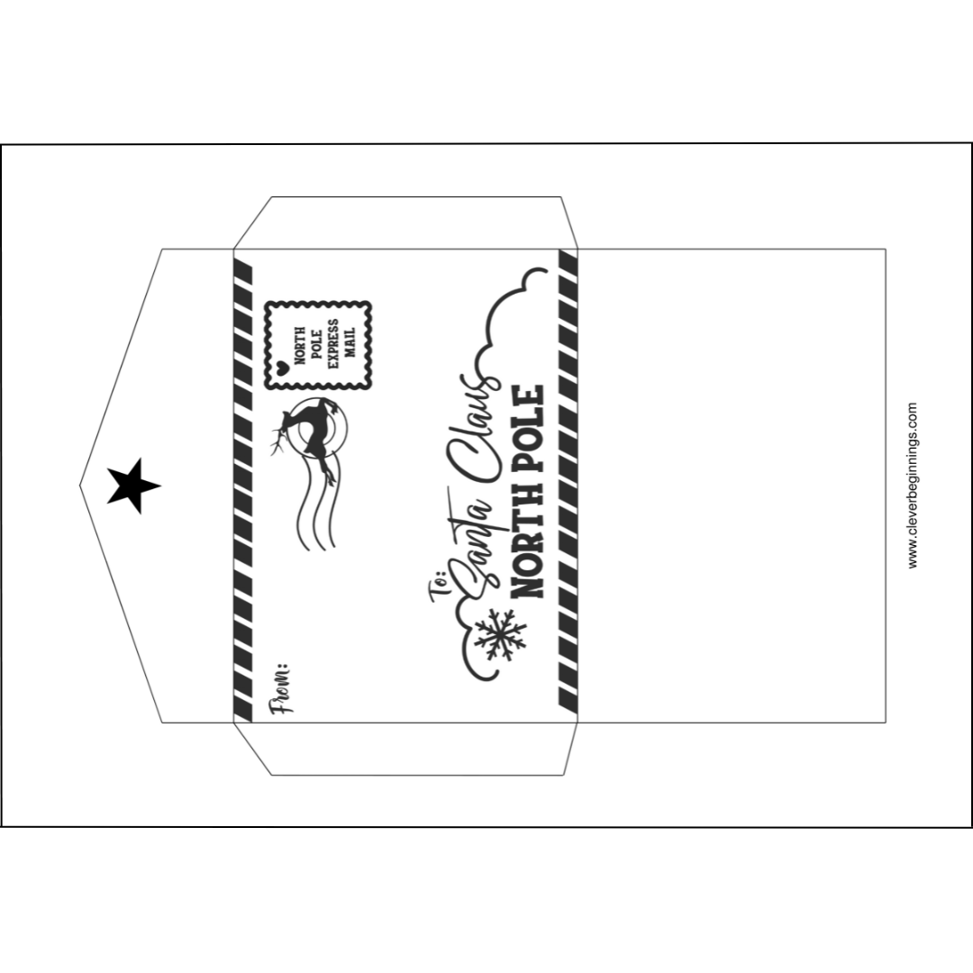 Letter to Santa - Christmas Worksheet (DIGITAL DOWNLOAD)