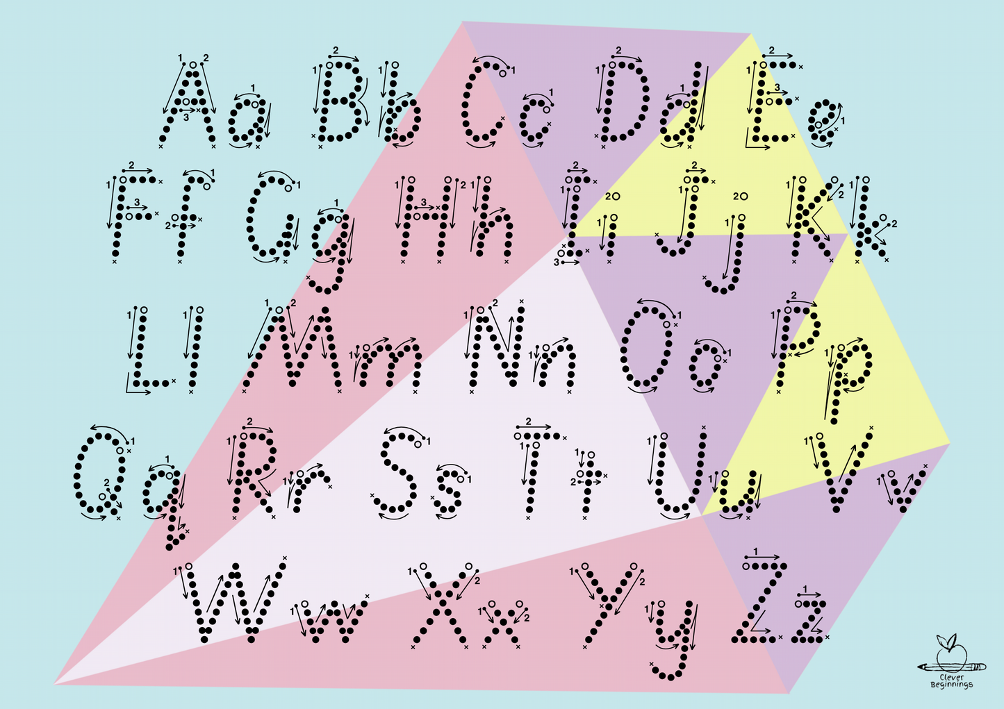 Unicorn Dry Erase Letter Tracing Workbook