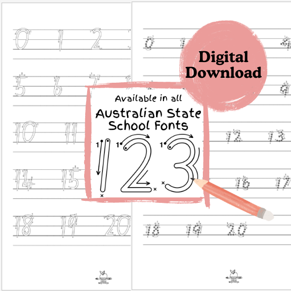 123 Fairytale Number Tracing Book (DIGITAL DOWNLOAD)