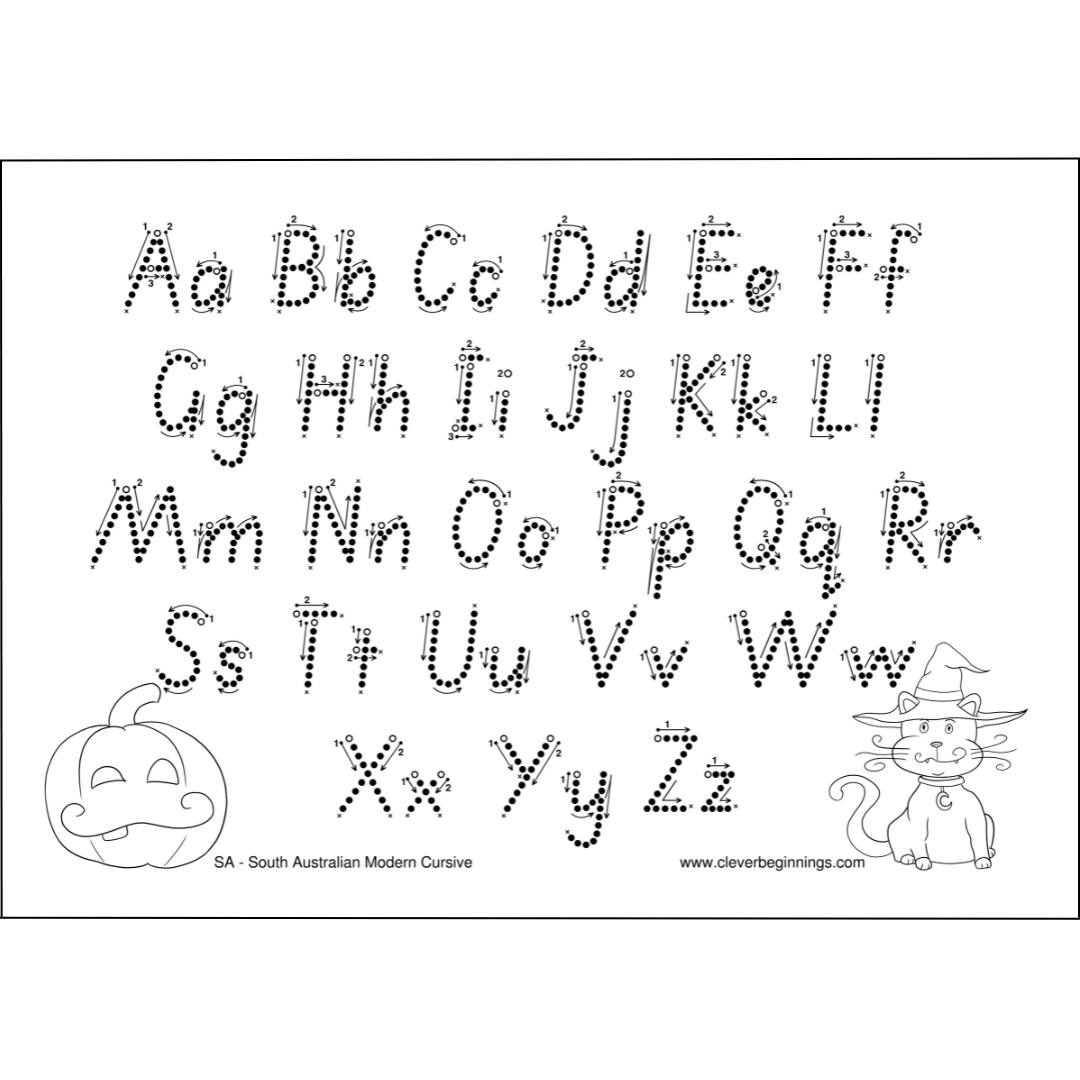 Alphabet Halloween Worksheet (DIGITAL DOWNLOAD)