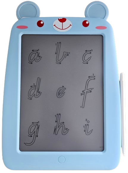 LCD Tracing Pad (BLUE TEDDY) - Name, Letter & Number Tracing
