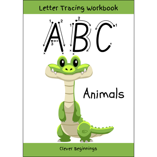 ABC Animal Letter Tracing Workbook (DIGITAL DOWNLOAD)