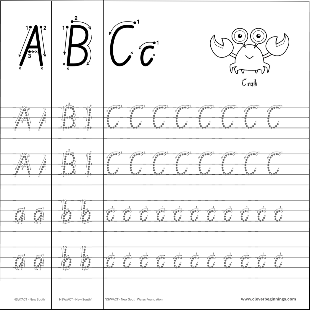 ABC Animal Letter Tracing Workbook (DIGITAL DOWNLOAD)