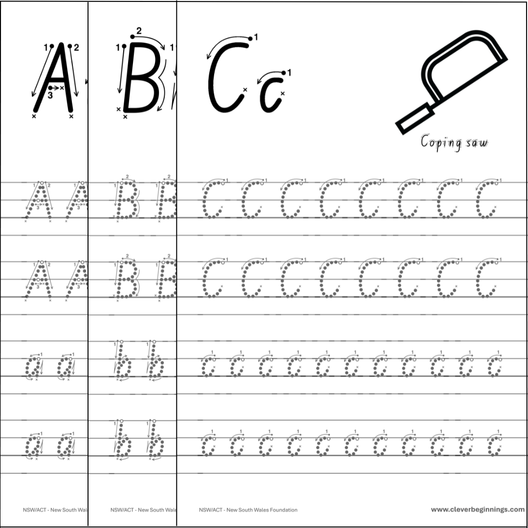 ABC Construction Letter Tracing Workbook (DIGITAL DOWNLOAD) (Copy)