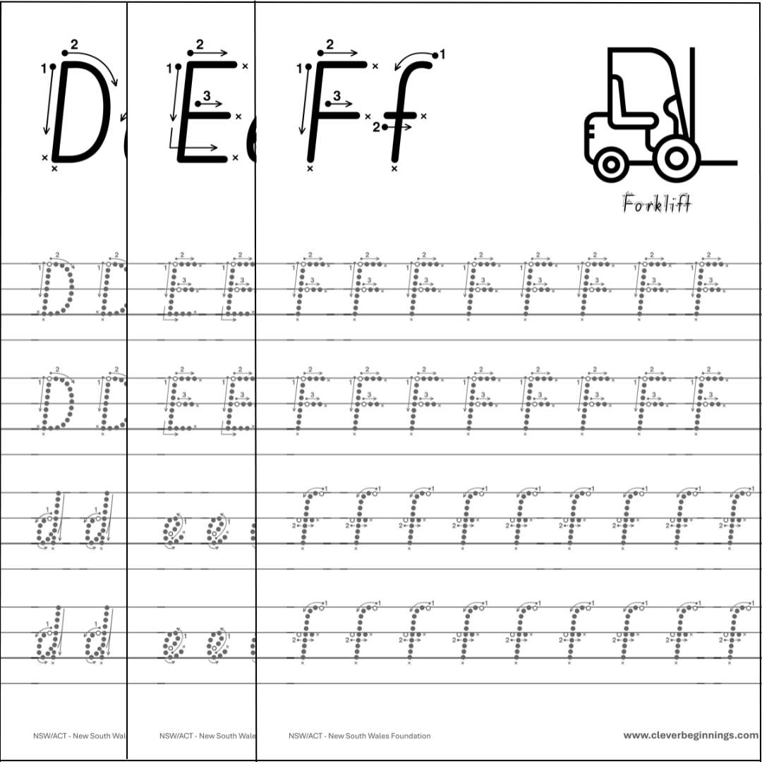 ABC Construction Letter Tracing Workbook (DIGITAL DOWNLOAD) (Copy)