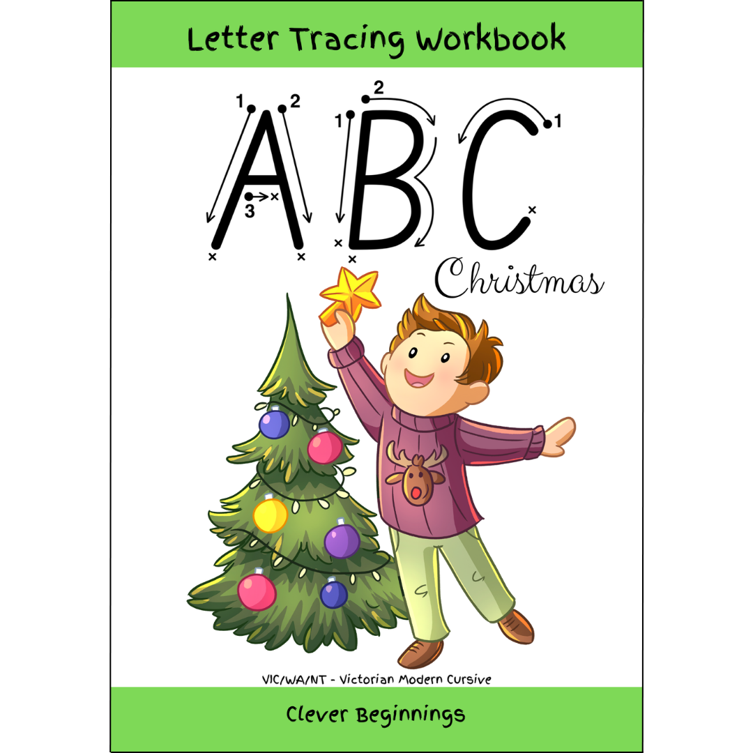 ABC Christmas Letter Tracing Workbook (DIGITAL DOWNLOAD)