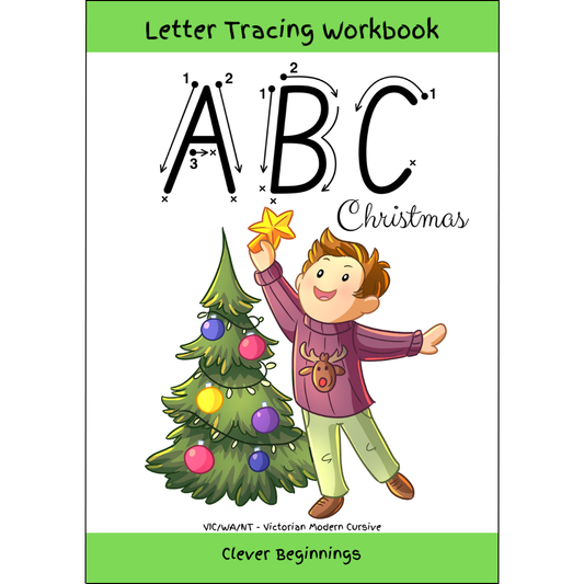ABC Christmas Letter Tracing Workbook (DIGITAL DOWNLOAD)