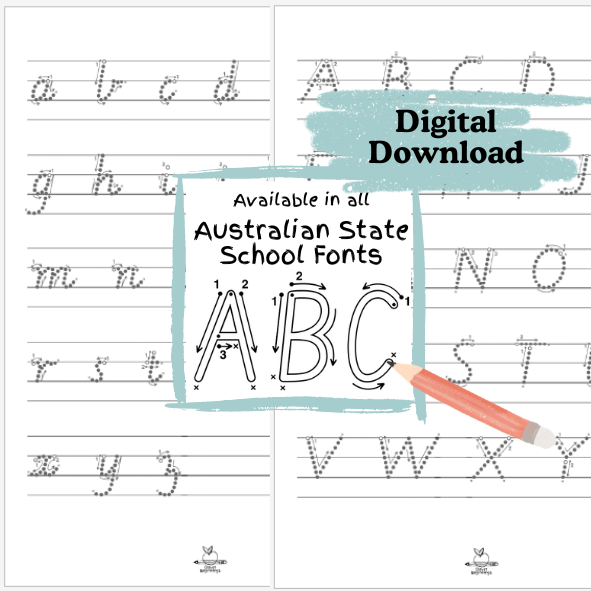 ABC Construction Letter Tracing Book (DIGITAL DOWNLOAD)