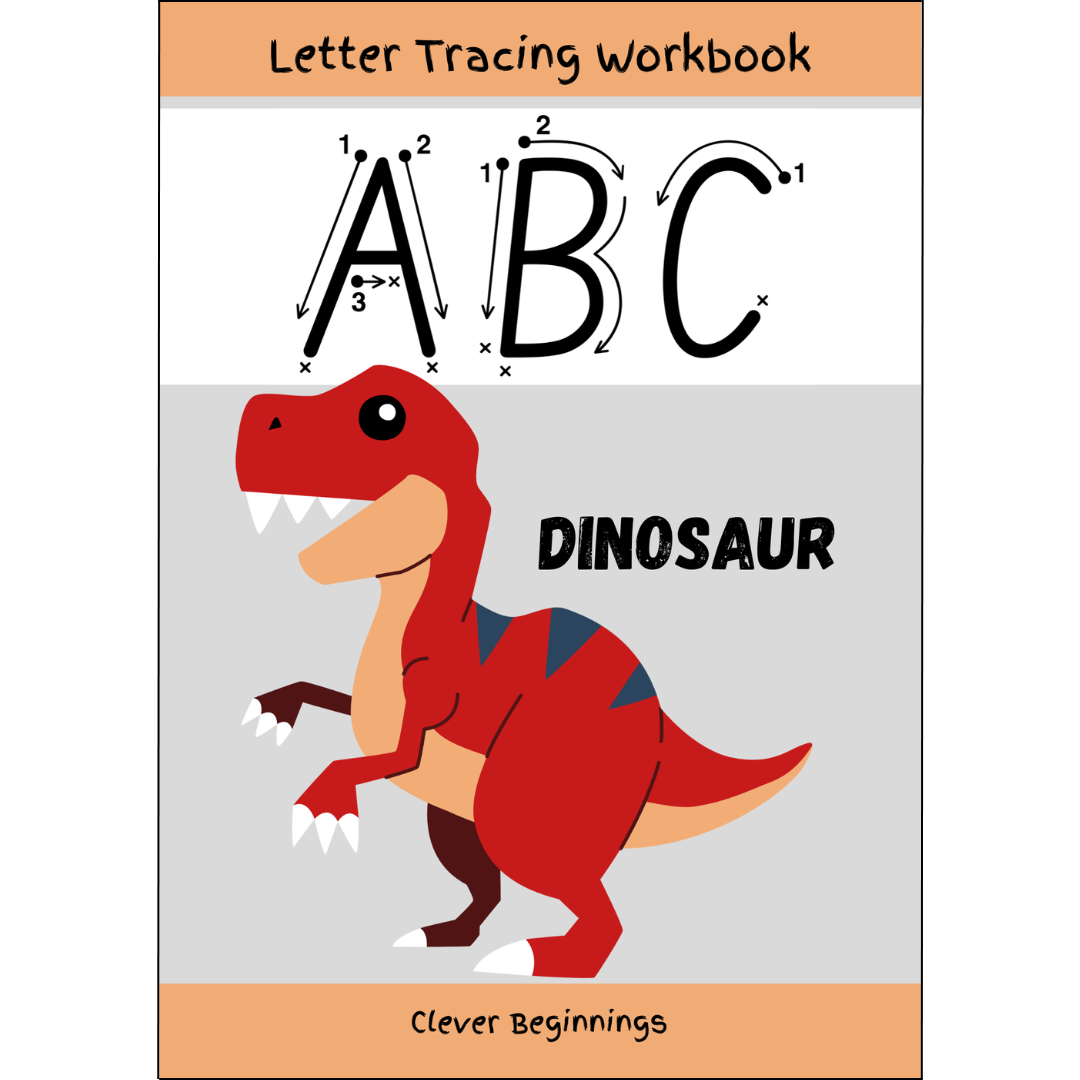 ABC Dinosaur Letter Tracing Workbook (DIGITAL DOWNLOAD)