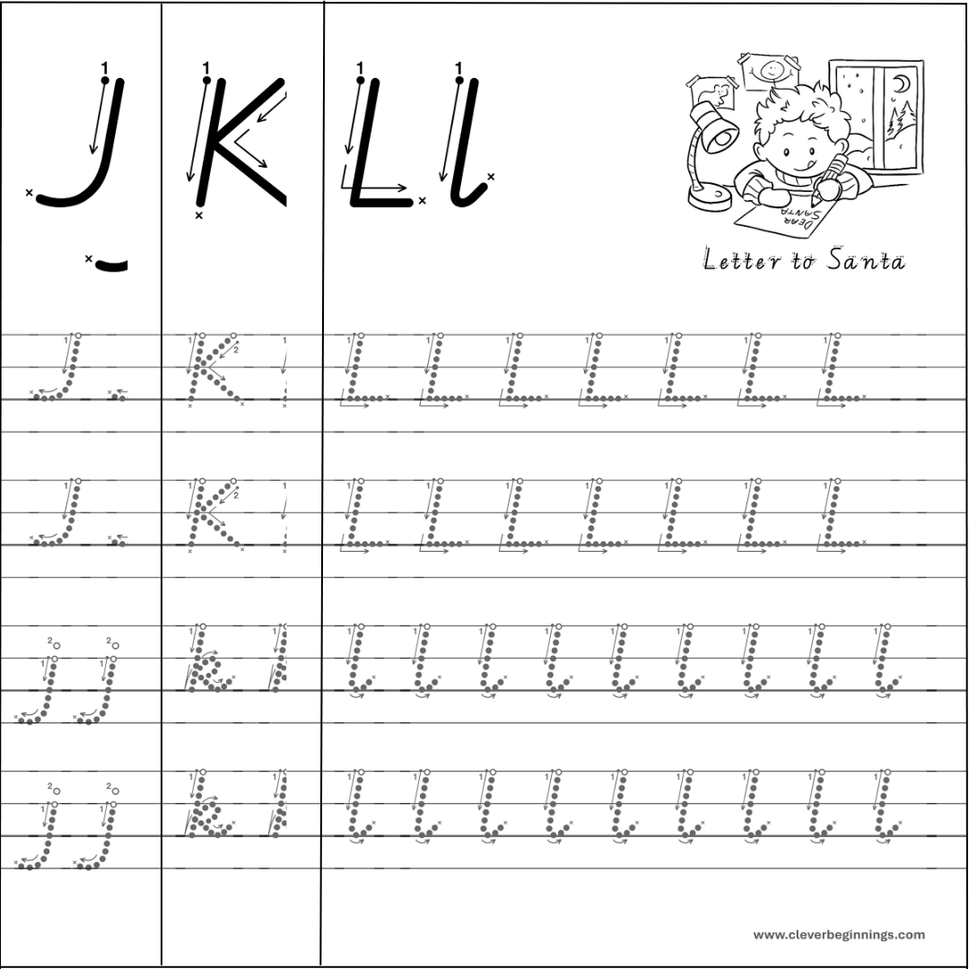 ABC Christmas Letter Tracing Workbook (DIGITAL DOWNLOAD)