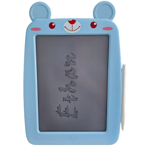 LCD Tracing Pad (BLUE TEDDY) - Name, Letter & Number Tracing