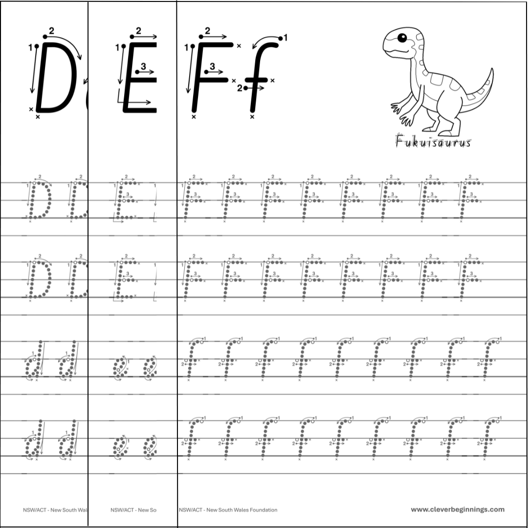 ABC Dinosaur Letter Tracing Workbook (DIGITAL DOWNLOAD)