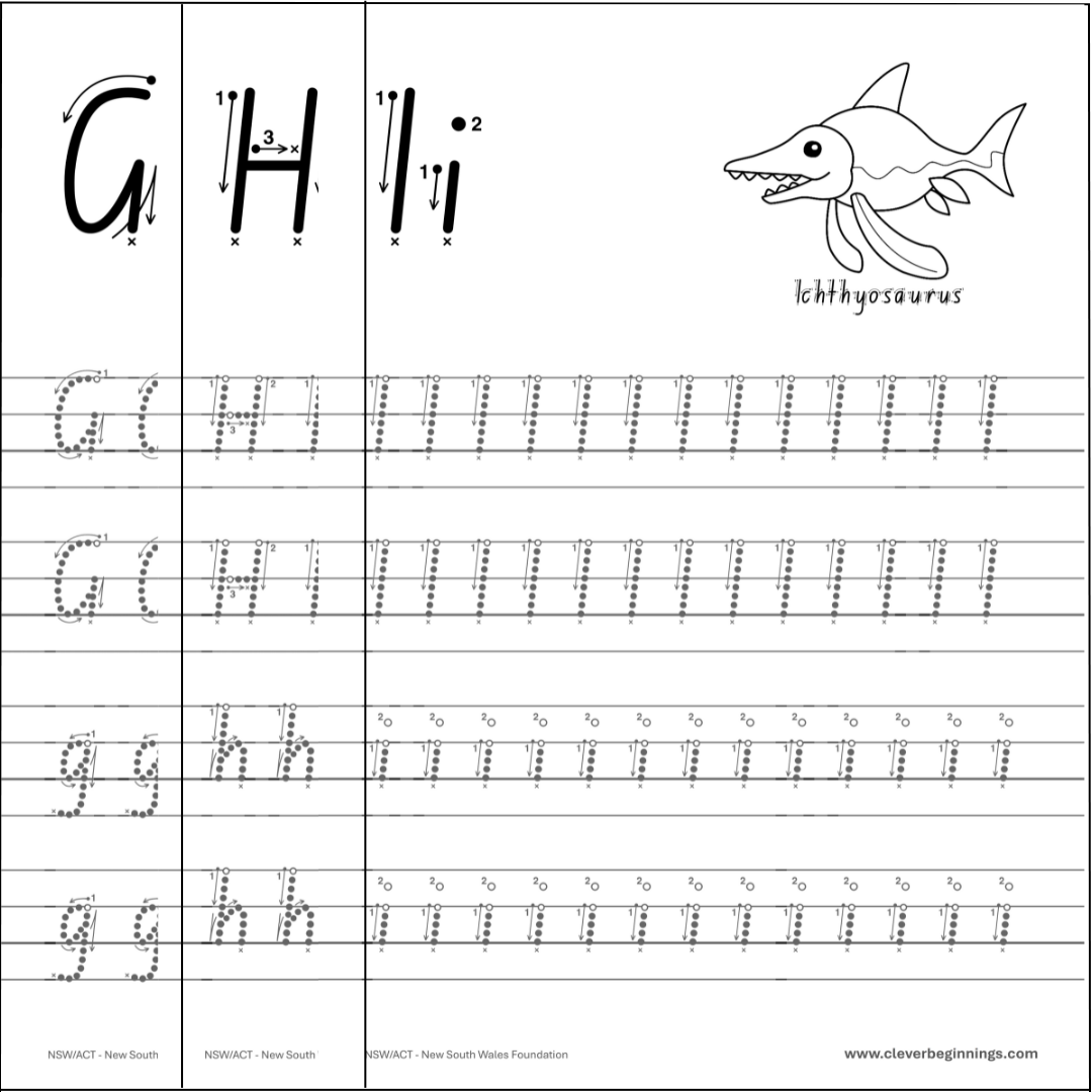 ABC Dinosaur Letter Tracing Workbook (DIGITAL DOWNLOAD)