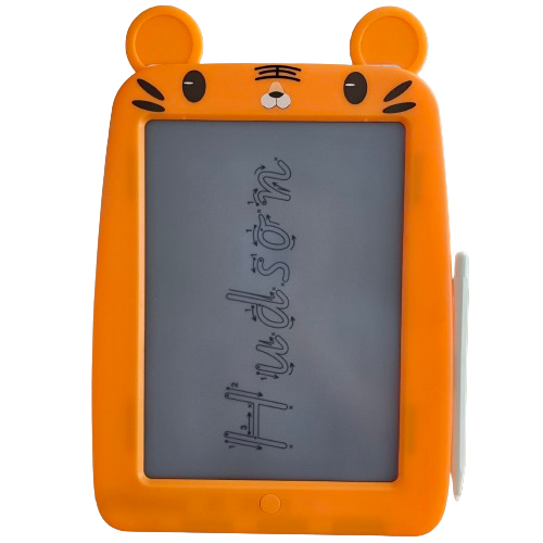 LCD Tracing Pad (ORANGE TIGER) - Name, Letter & Number Tracing